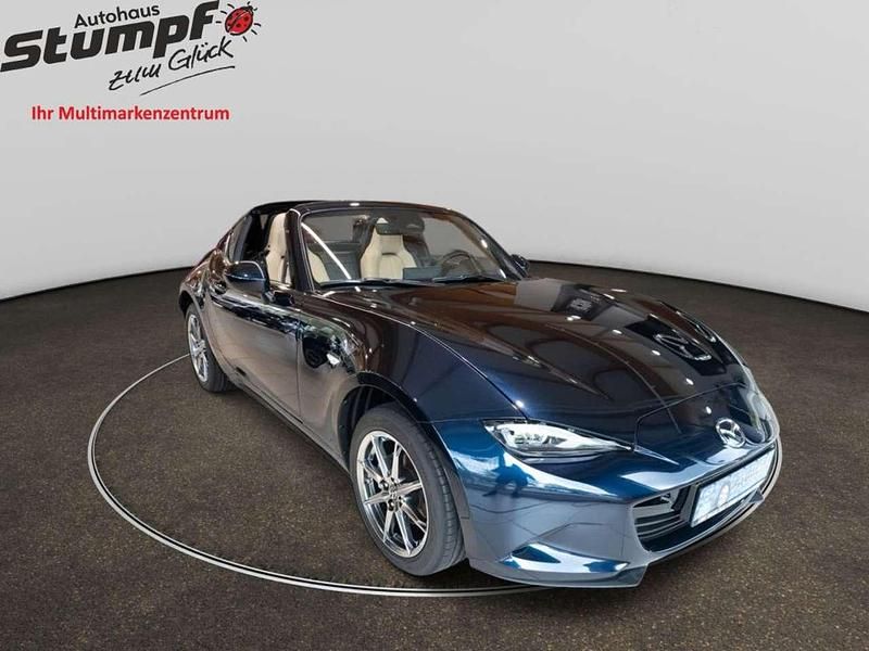 Neu Mazda MX5 Kazari 132 PS (97 kW) 2025 Deep crystal blue metallic Cabrio