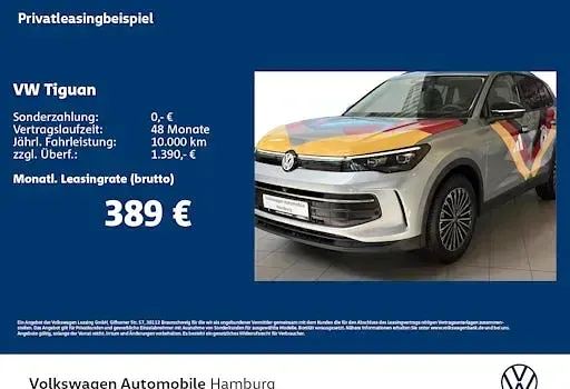 Neu VW Tiguan Life 150 PS (110 kW) 2026 Silber SUV