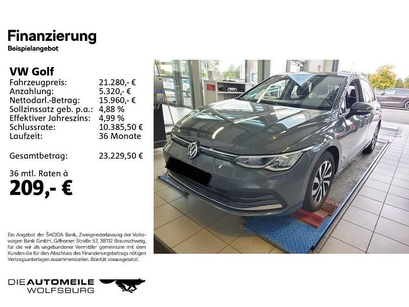 Gebraucht VW Golf VII Active 150 PS (110 kW) 2021 Delfingrau metallic (metallic) Kleinwagen