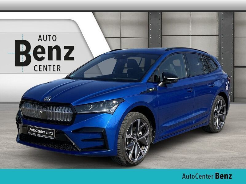 Blau Gebraucht 2025 Skoda Enyaq iV RS SUV | 54.990 € - Bild 1/4