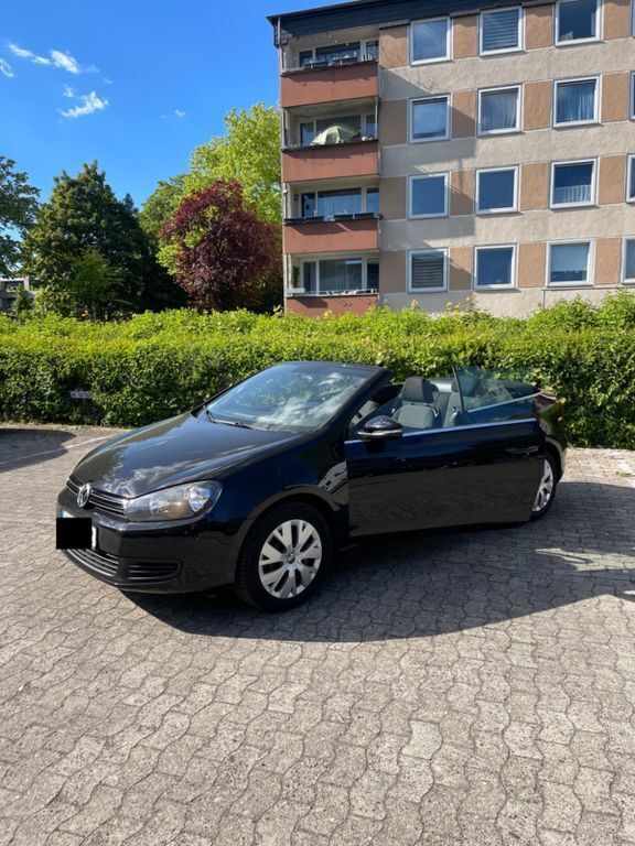 Schwarz Gebraucht 2014 VW Golf Cabriolet Cabrio | 13.000 € (Teuer) - Bild 1/4