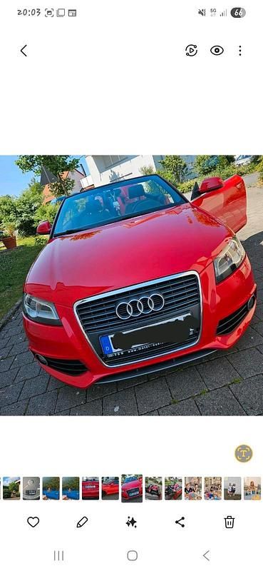 Gebraucht Audi A3 Cabriolet 160 PS (117 kW) 2008 Rot Cabrio