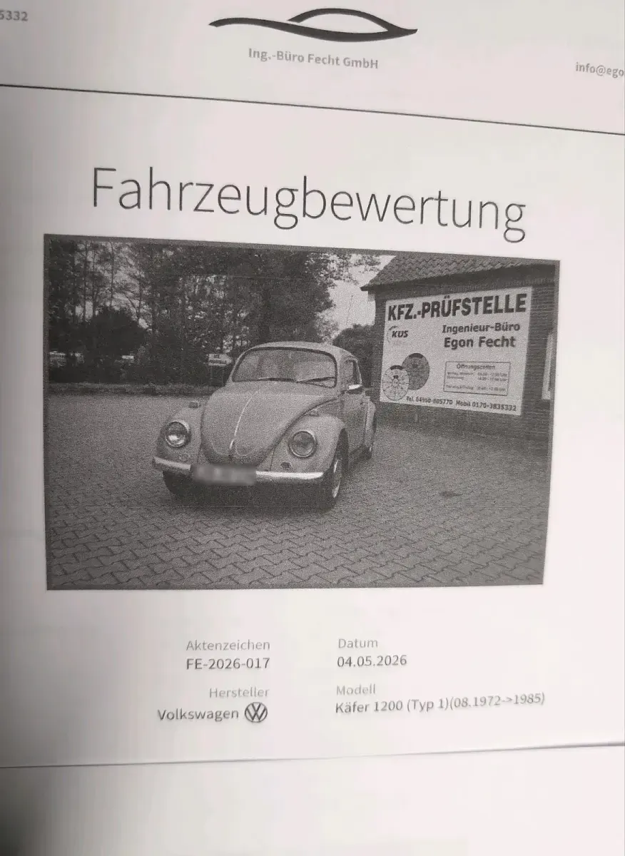 Gebraucht VW Käfer 34 PS (25 kW) 1972 Orange Kleinwagen