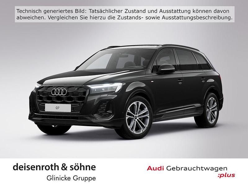 Mythosschwarz metallic Gebraucht 2025 Audi Q7 S-Line SUV | 64.995 € - Bild 1/4