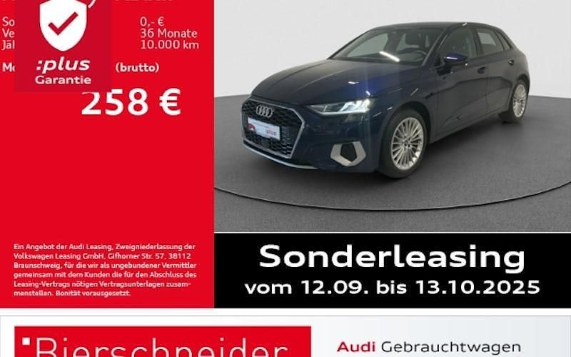 Blau Gebraucht 2024 Audi A3 Sportback Advanced Kleinwagen | 26.750 € (Superpreis) - Bild 1/4