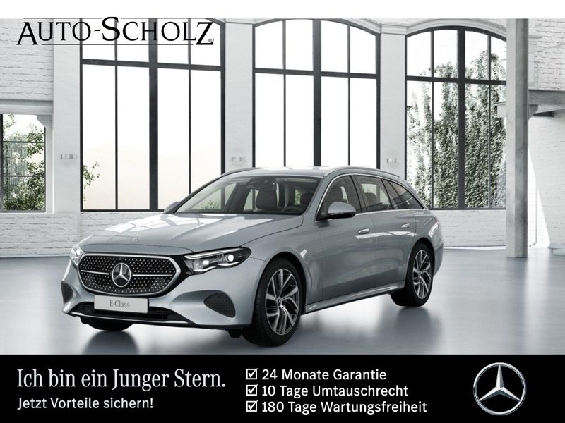 Metalliclack hightechsilber Gebraucht 2024 Mercedes E220 Avantgarde Kombi | 54.378 € - Bild 1/4