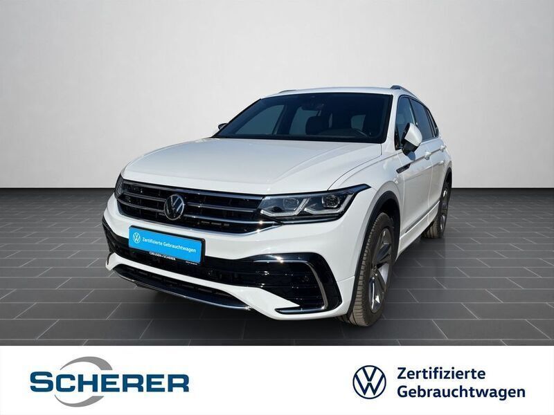 Pure white Gebraucht 2024 VW Tiguan Allspace R-line SUV | 39.900 € (Guter Preis) - Bild 1/4
