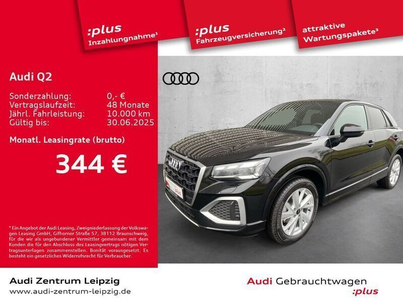 Mythosschwarz metallic Gebraucht 2024 Audi Q2 Advanced Plus SUV | 33.330 € (Teuer) - Bild 1/3