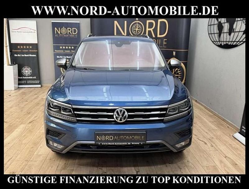 Gebraucht VW Tiguan Allspace Highline 150 PS (110 kW) 2021 Blue silk metallic (metallic) SUV