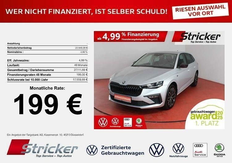 Gebraucht Skoda Scala Tour 150 PS (110 kW) 2025 Brillantsilber metallic Kleinwagen