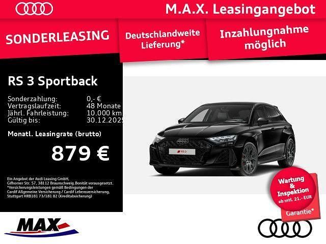 Schwarz Neu 2025 Audi RS3 Sportback Ambiente Kleinwagen | 74.480 € (Fairer Preis) - Bild 1/3
