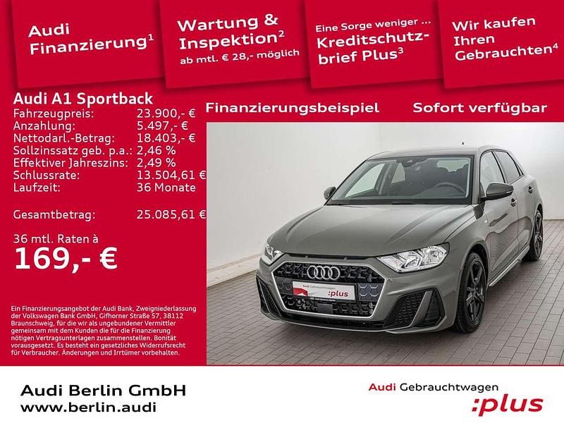 Chronosgrau metallic Gebraucht 2024 Audi A1 S-Line Kleinwagen | 23.900 € (Fairer Preis) - Bild 1/3