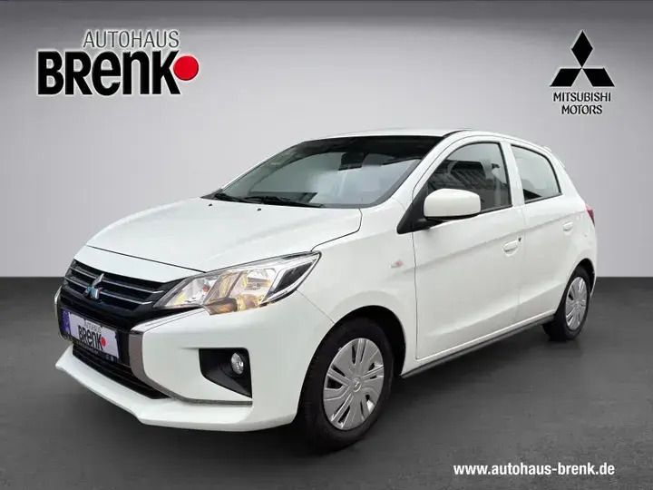 Islandweiss Gebraucht 2021 Mitsubishi Space Star Spirit+ Kleinwagen | 12.990 € (Fairer Preis) - Bild 1/4