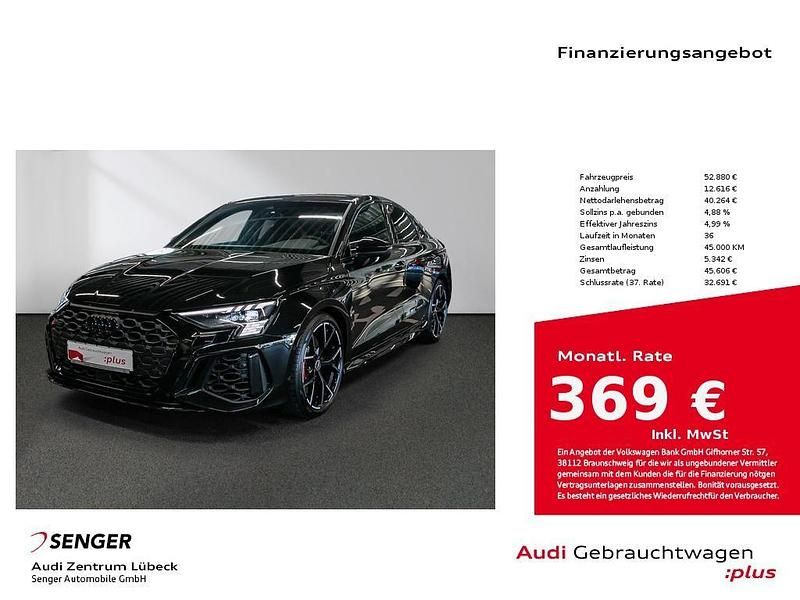 Mythosschwarz metallic Gebraucht 2022 Audi RS3 Ambiente Limousine | 52.880 € (Etwas zu teuer) - Bild 1/4
