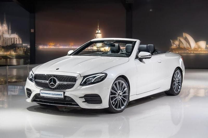 Weiß Gebraucht 2018 Mercedes E200 AMG line Cabrio | 35.980 € (Fairer Preis) - Bild 1/4