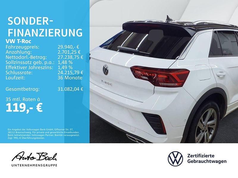 Gebraucht VW T-Roc R-line 150 PS (110 kW) 2025 Pure white/schwarz SUV