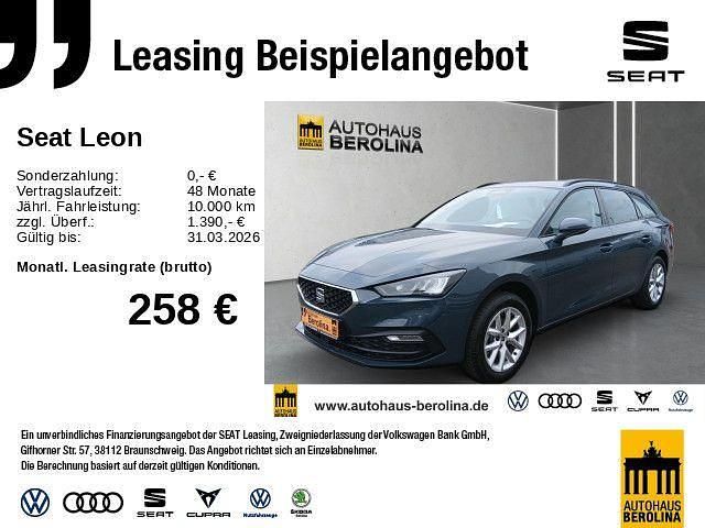 Neu Seat Leon ST 116 PS (85 kW) 2025 Blau Kombi