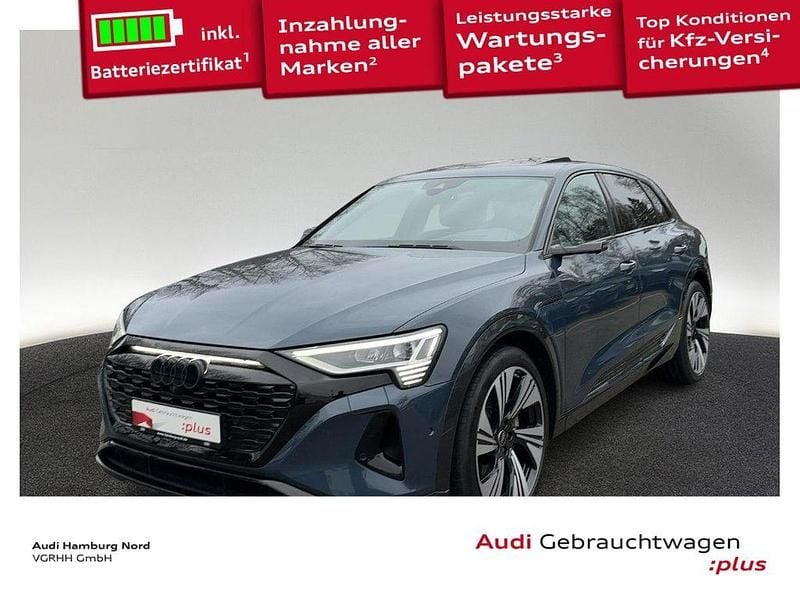 Blau Gebraucht 2023 Audi Q8 e-tron S-Line SUV | 52.320 € (Superpreis) - Bild 1/3