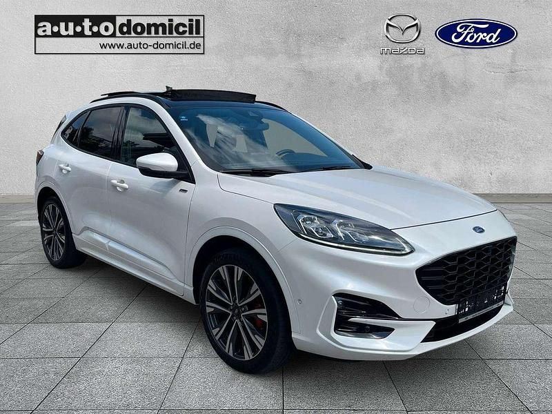 Arkticweißmetallic Gebraucht 2021 Ford Kuga ST-Line X SUV | 27.990 € (Teuer) - Bild 1/4