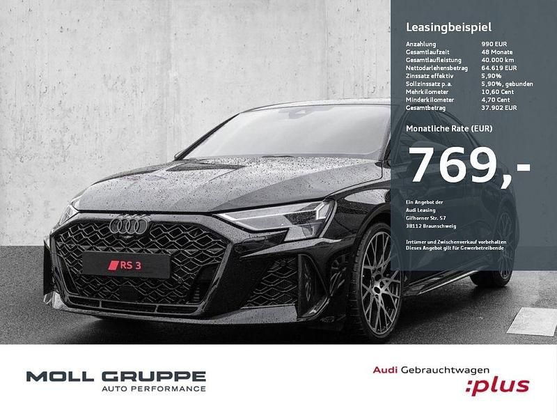 Schwarz Gebraucht 2025 Audi RS3 Ambiente Kleinwagen | 78.490 € - Bild 1/3