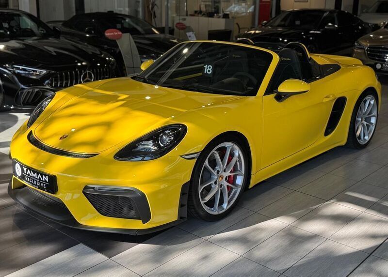 Gelb Gebraucht 2021 Porsche 718 Boxster Cabrio | 89.750 € (Guter Preis) - Bild 1/4