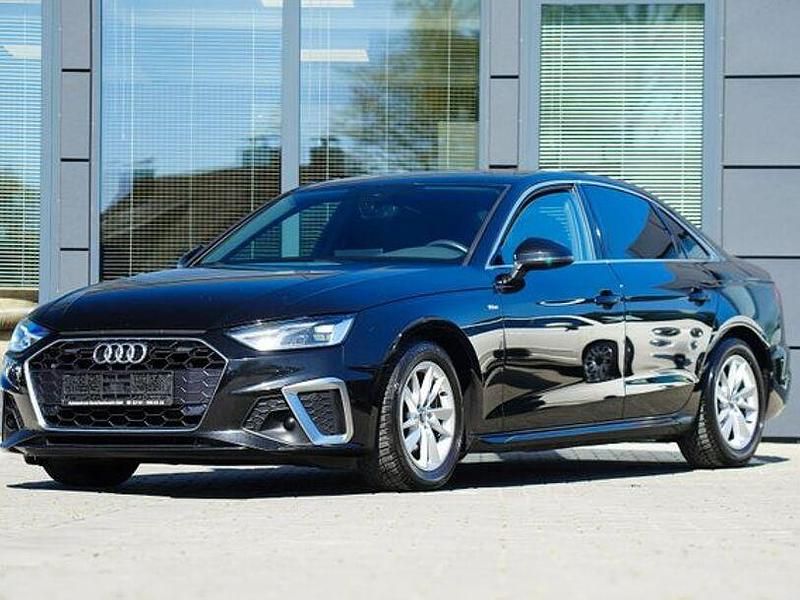 Mythosschwarz metallic Gebraucht 2022 Audi A4 S-Line Limousine | 24.980 € (Superpreis) - Bild 1/4