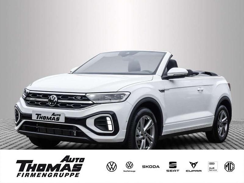 Pure white uni schwarz Neu 2025 VW T-Roc Cabriolet R-line Cabrio | 41.990 € (Guter Preis) - Bild 1/3