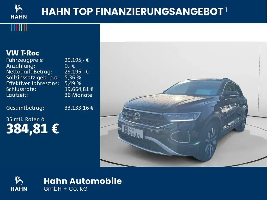 Gebraucht VW T-Roc Goal 150 PS (110 kW) 2025 Deep black perleffekt SUV