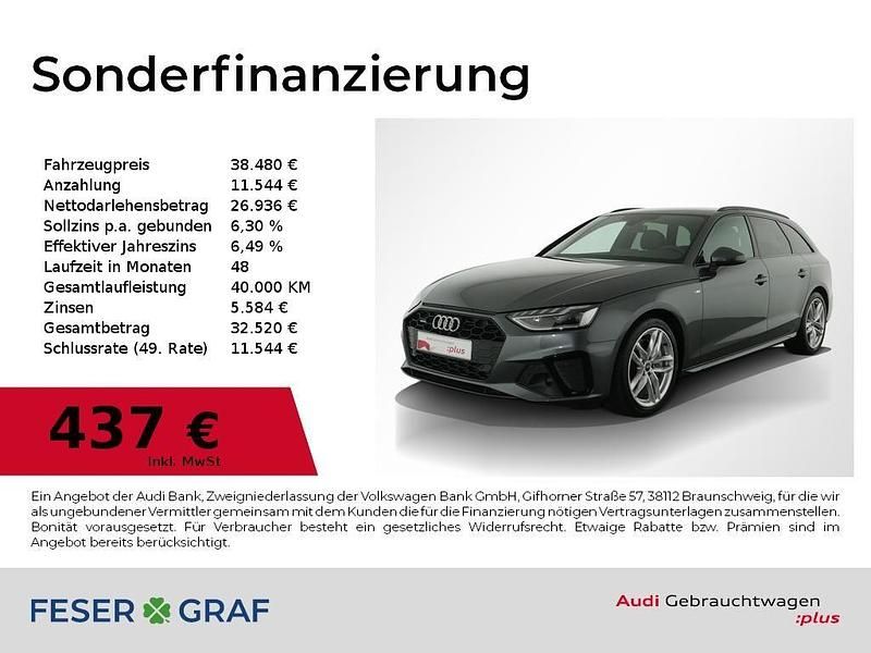 Daytonagrau perleffekt Gebraucht 2023 Audi A4 Business Kombi | 38.480 € (Teuer) - Bild 1/4