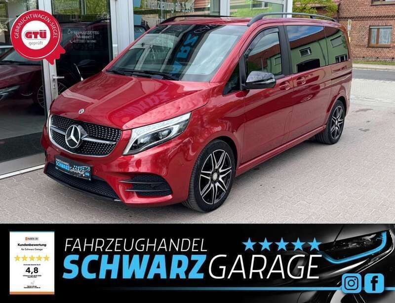 Rot Gebraucht 2021 Mercedes V220 AMG line Van / Kleinbus | 46.990 € (Superpreis) - Bild 1/3