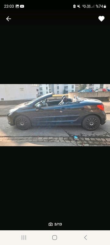 Gebraucht Peugeot 207 CC 120 PS (88 kW) 2007 Schwarz Cabrio