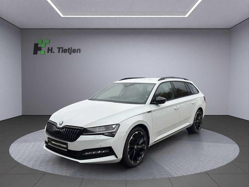 Weiß Gebraucht 2021 Skoda Superb SportLine Kombi | 27.990 € (Guter Preis) - Bild 1/4
