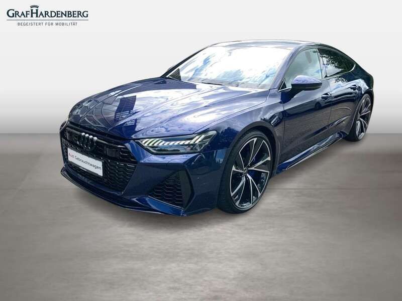 Blau Gebraucht 2022 Audi RS7 Sportback Sport Kleinwagen | 92.888 € (Teuer) - Bild 1/4
