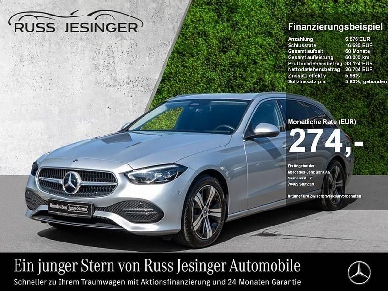Metalliclack hightechsilber Gebraucht 2024 Mercedes C180 Avantgarde Kombi | 33.380 € (Superpreis) - Bild 1/3