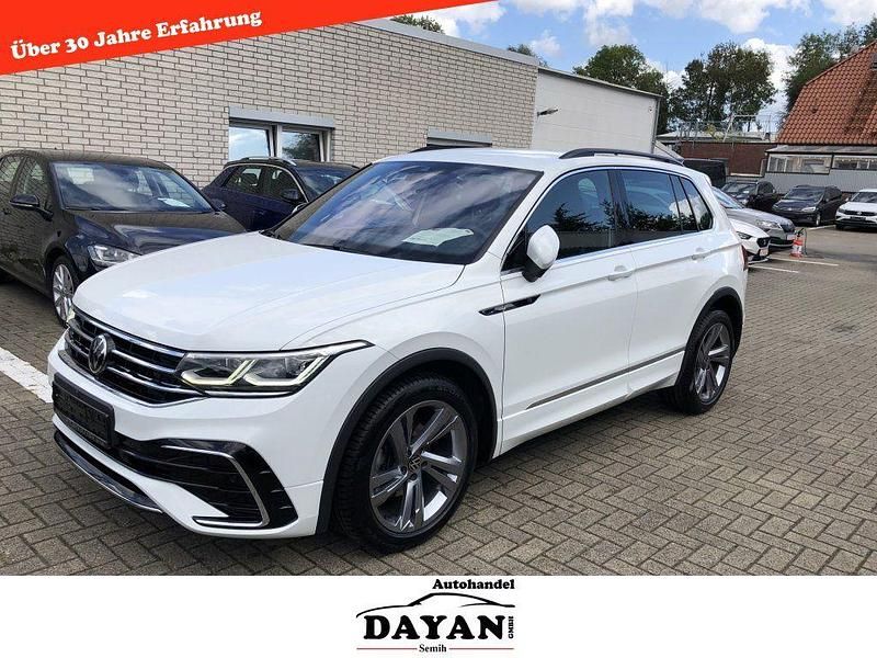 Pure white Gebraucht 2022 VW Tiguan R-line SUV | 26.700 € (Guter Preis) - Bild 1/4