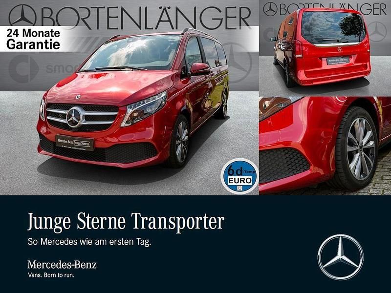 Rot Gebraucht 2023 Mercedes V220 Edition Van / Kleinbus | 54.998 € (Teuer) - Bild 1/4