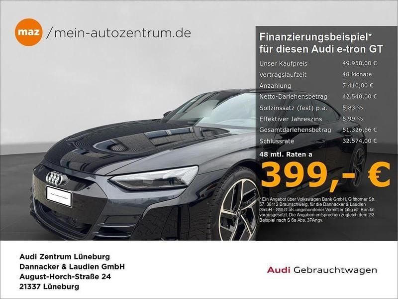 Gebraucht Audi e-tron GT quattro Ambiente 350 kW (476 PS) 2022 Mythosschwarz metallic Limousine