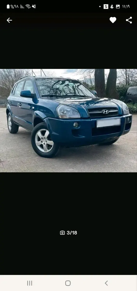 Gebraucht Hyundai Tucson 150 PS (110 kW) 2005 Blau SUV
