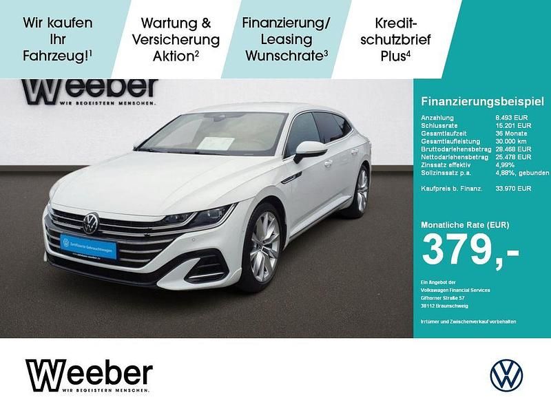 Weiß Gebraucht 2021 VW Arteon R-line Limousine | 33.970 € (Fairer Preis) - Bild 1/4