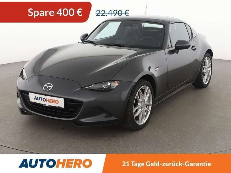 Machine grey Gebraucht 2018 Mazda MX5 Sports-Line Cabrio | 22.090 € (Etwas zu teuer) - Bild 1/3