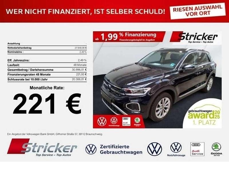 Deep black perleffekt Gebraucht 2024 VW T-Roc Style SUV | 27.949 € (Guter Preis) - Bild 1/3