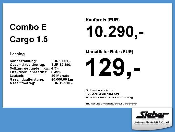 Second-hand Opel Combo Edition 76 CP (55 kW) 2021 Alb Monovolum