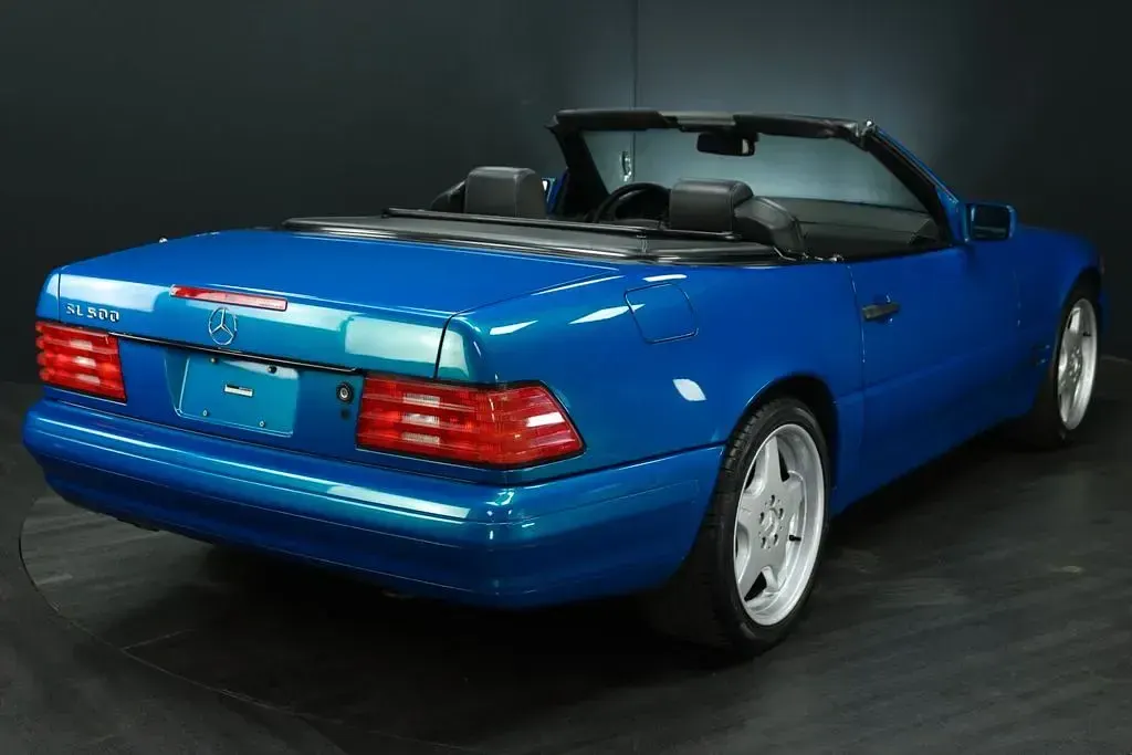 Gebraucht Mercedes SL500 320 PS (235 kW) 1997 Blau Cabrio
