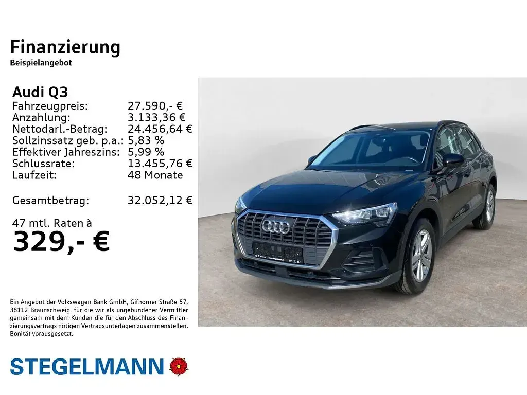 Gebraucht Audi Q3 Ambiente 150 PS (110 kW) 2023 Mythosschwarz metallic SUV