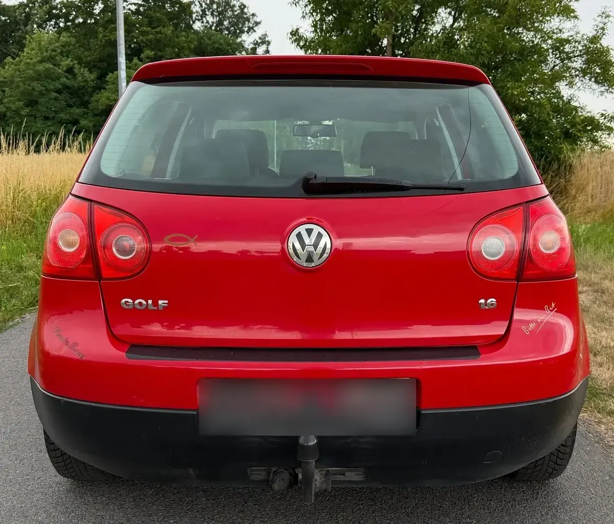 Gebraucht VW Golf V 102 PS (75 kW) 2005 Rot Kleinwagen