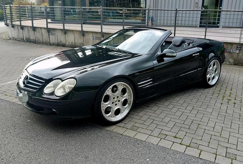 Schwarz Gebraucht 2003 Mercedes SL500 Cabrio | 15.890 € (Superpreis) - Bild 1/4