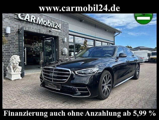 Obsidianschwarz (metallic) Gebraucht 2021 Mercedes S500L AMG line Limousine | 84.700 € (Fairer Preis) - Bild 1/4