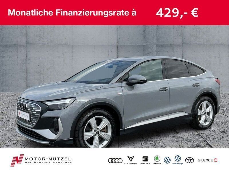Grau Gebraucht 2022 Audi Q4 Sportback e-tron S-Line SUV | 32.860 € (Guter Preis) - Bild 1/4