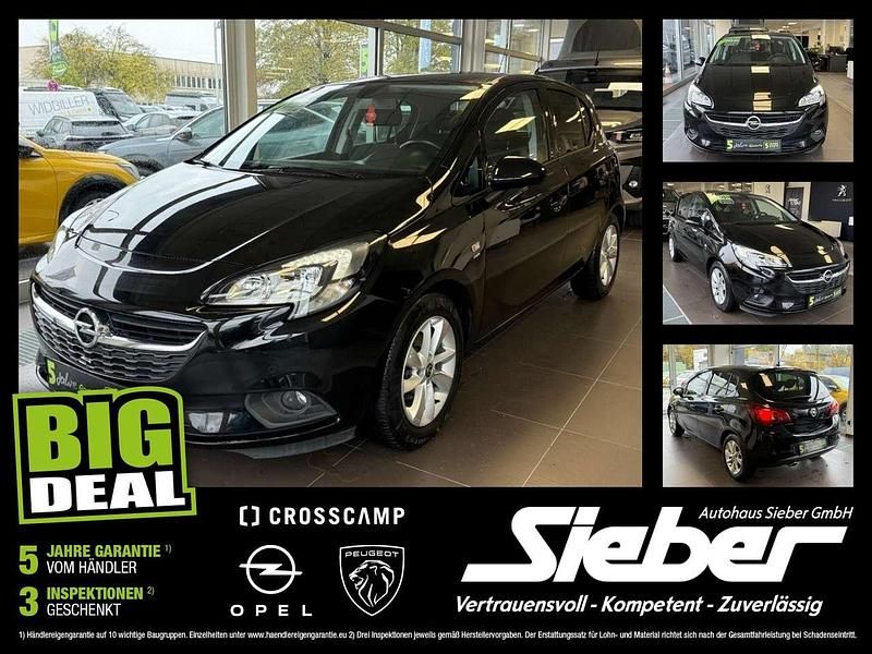 Onyx schwarz Gebraucht 2018 Opel Corsa Active Kleinwagen | 10.400 € (Fairer Preis) - Bild 1/4