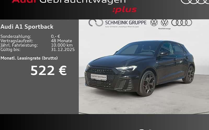 Mythosschwarz metallic Gebraucht 2025 Audi A1 Sportback S-Line Kleinwagen | 39.280 € - Bild 1/4